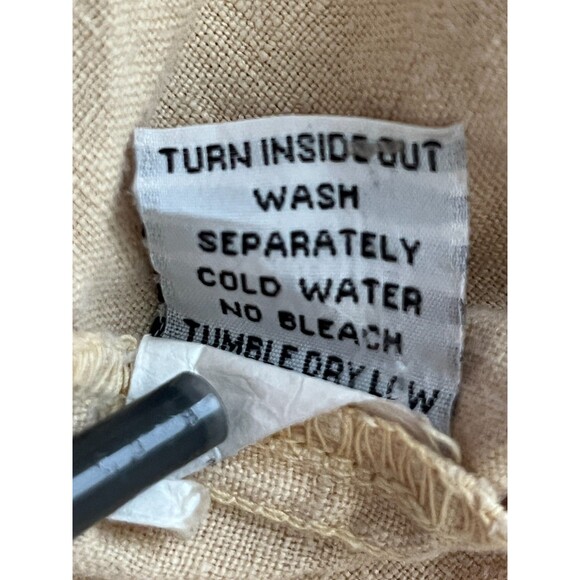 Vintage J Jill Blouse Shirt Top Tunic Women 2X 100% Linen Button Up Hand Dye USA - Picture 7 of 9